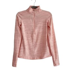 Nike Dri-Fit XS Pink Victory Half Zip Rosegold Pullover Sweatshirt